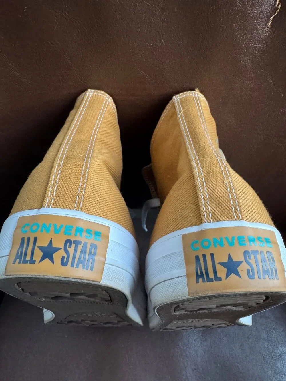 Converse Chuck Taylor All Star High Top Sneakers Mustard Yellow Men's Size 11.5